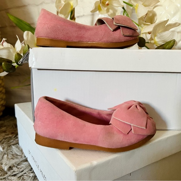Pink Faux Suede Flats - Picture 6 of 8